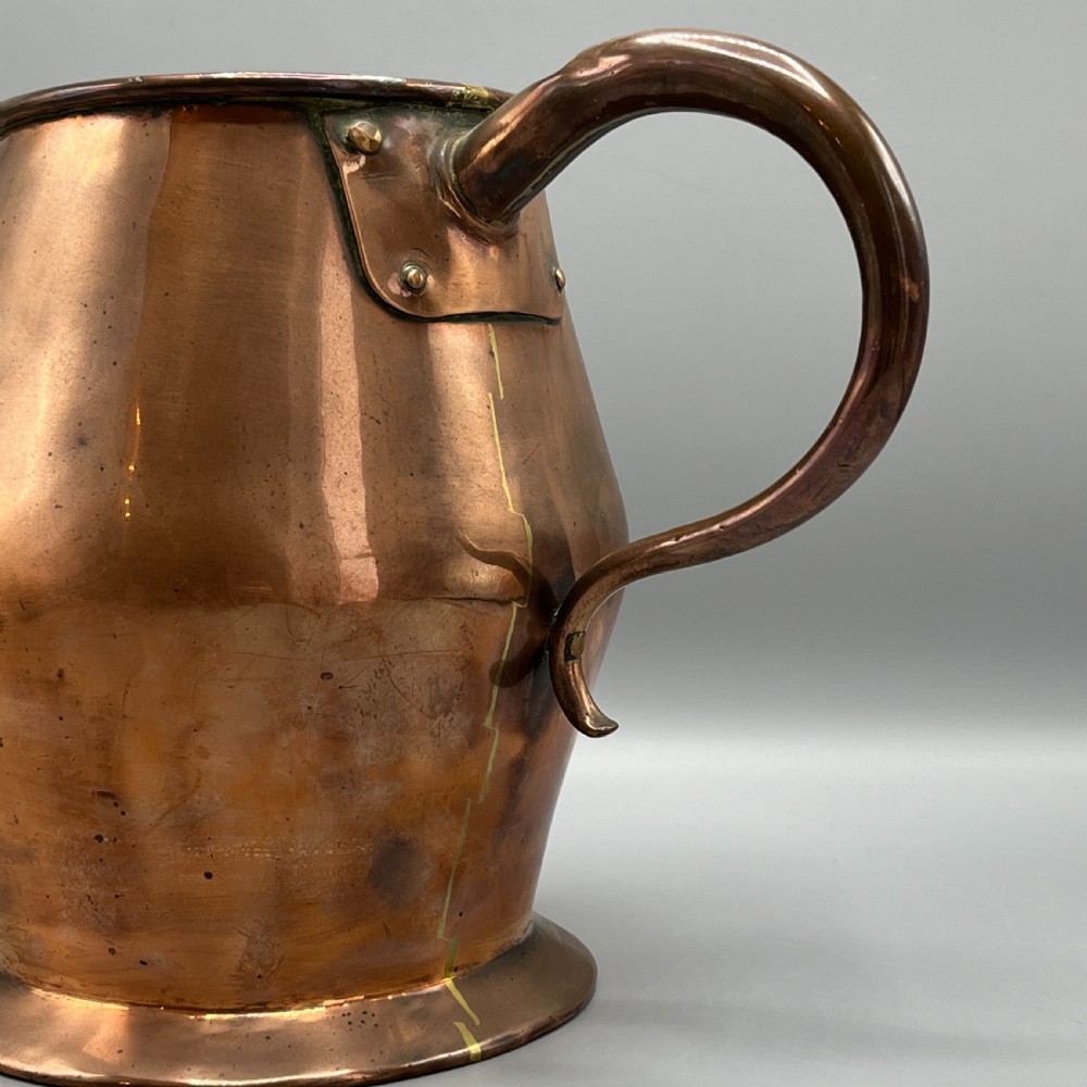 Large Georgian Copper Jug - 8 Pint / 1 Gallon View VII