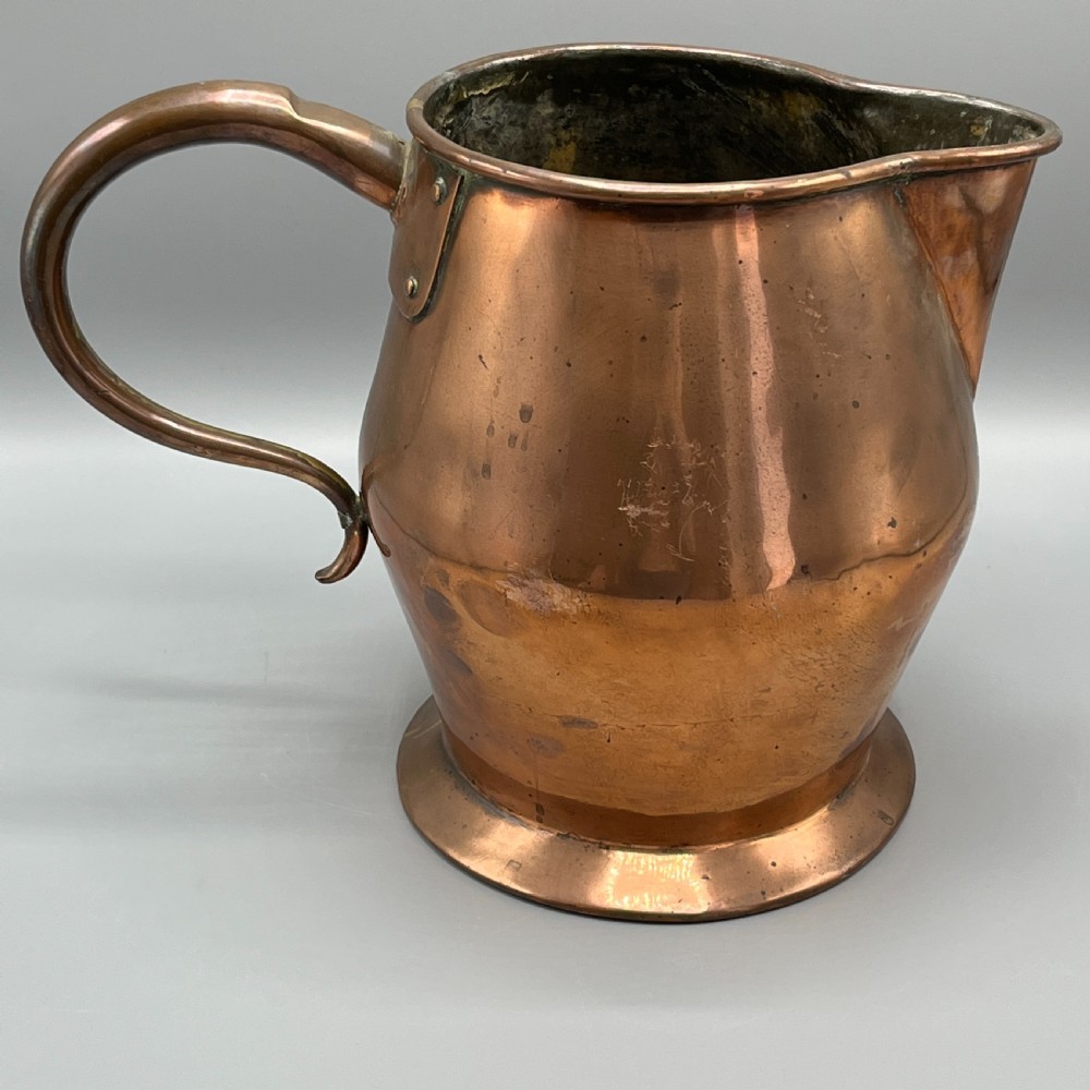 Large Georgian Copper Jug - 8 Pint / 1 Gallon View XI