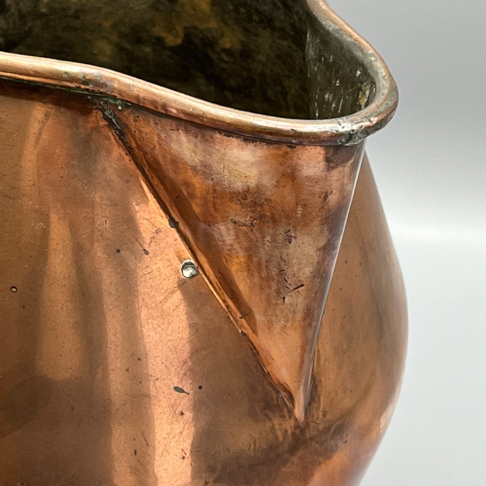 Large Georgian Copper Jug - 8 Pint / 1 Gallon View XIII