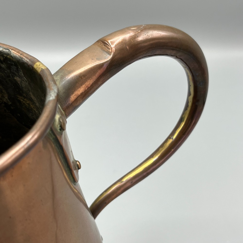 Large Georgian Copper Jug - 8 Pint / 1 Gallon View XVII