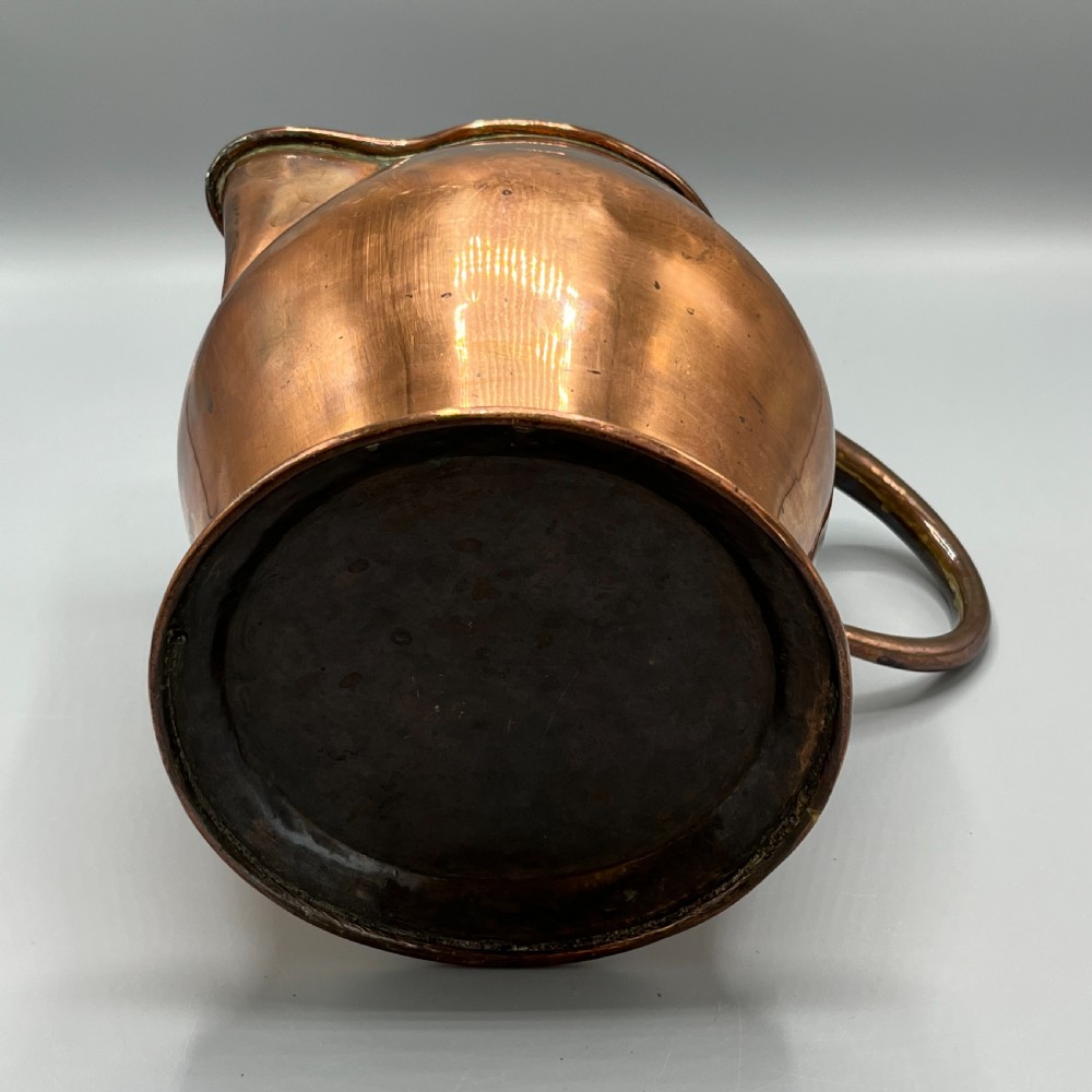 Large Georgian Copper Jug - 8 Pint / 1 Gallon View XVIII