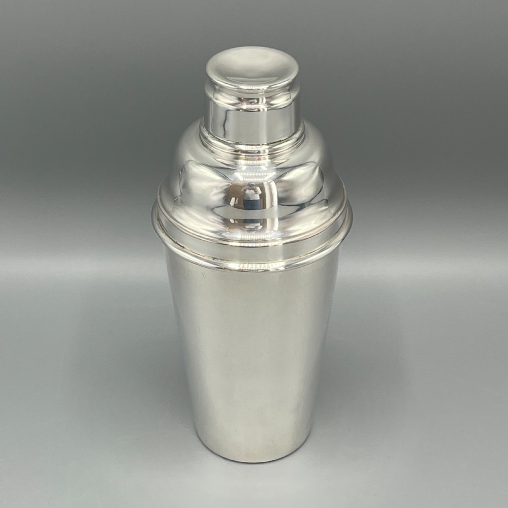 Art Deco English Silver Plated Cocktail Shaker