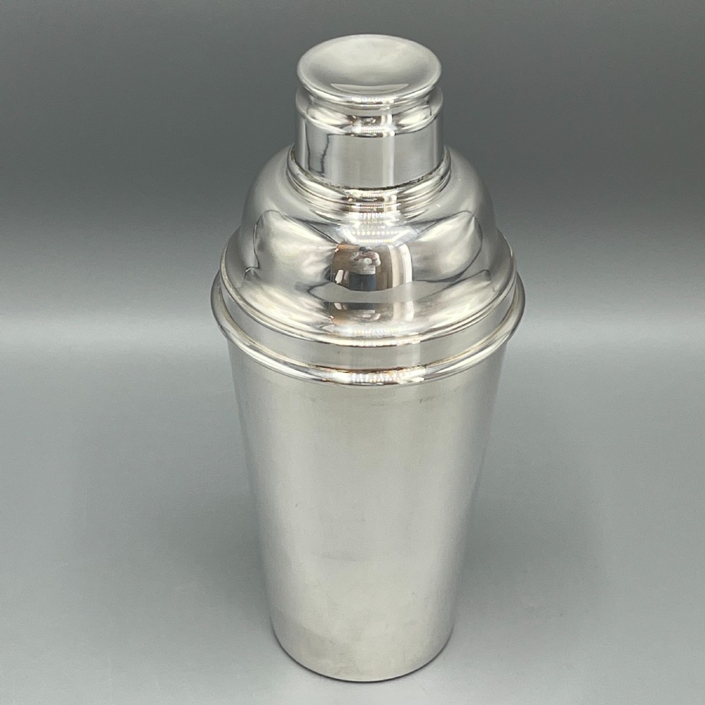 Art Deco English Silver Plated Cocktail Shaker View V