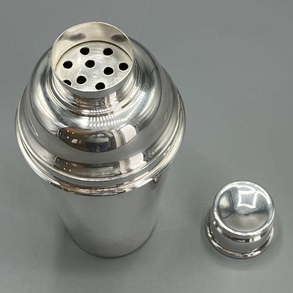 Art Deco English Silver Plated Cocktail Shaker View VI