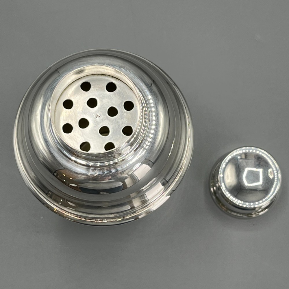 Art Deco English Silver Plated Cocktail Shaker View VII