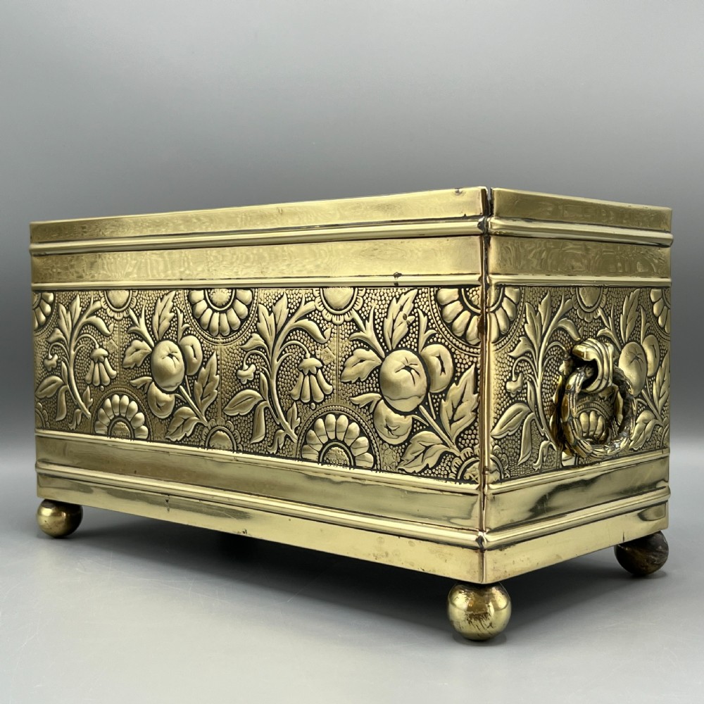 Edwardian Brass Trough Planter / Jardiniere View IV