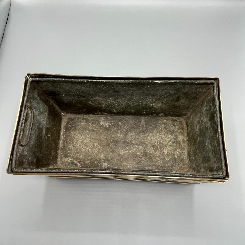 Edwardian Brass Trough Planter / Jardiniere View VII