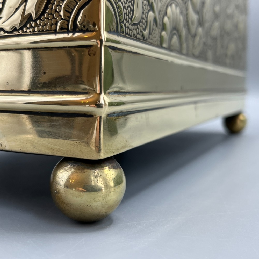 Edwardian Brass Trough Planter / Jardiniere View XVIII