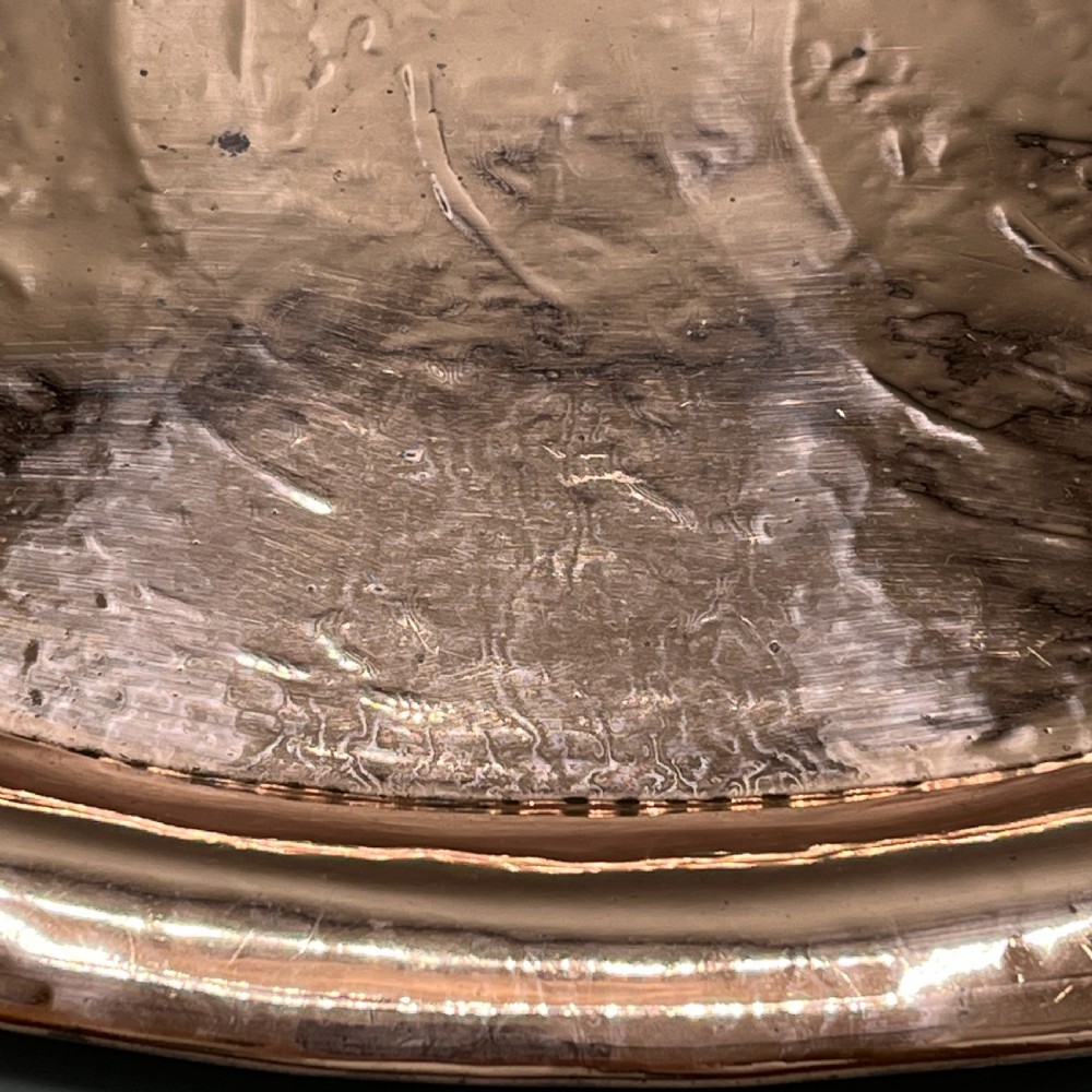 Art Nouveau Embossed Copper Tray View XVIII