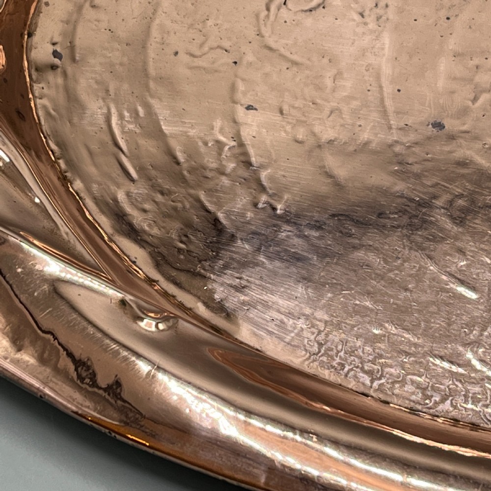 Art Nouveau Embossed Copper Tray View XIX