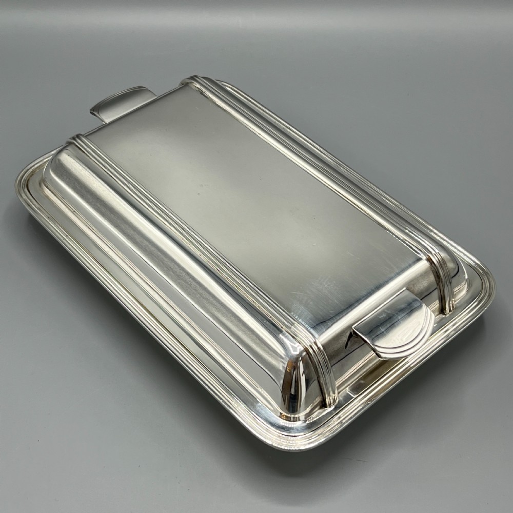 Art Deco Silver Plated Entrée Serving Dish By Elkington & Co