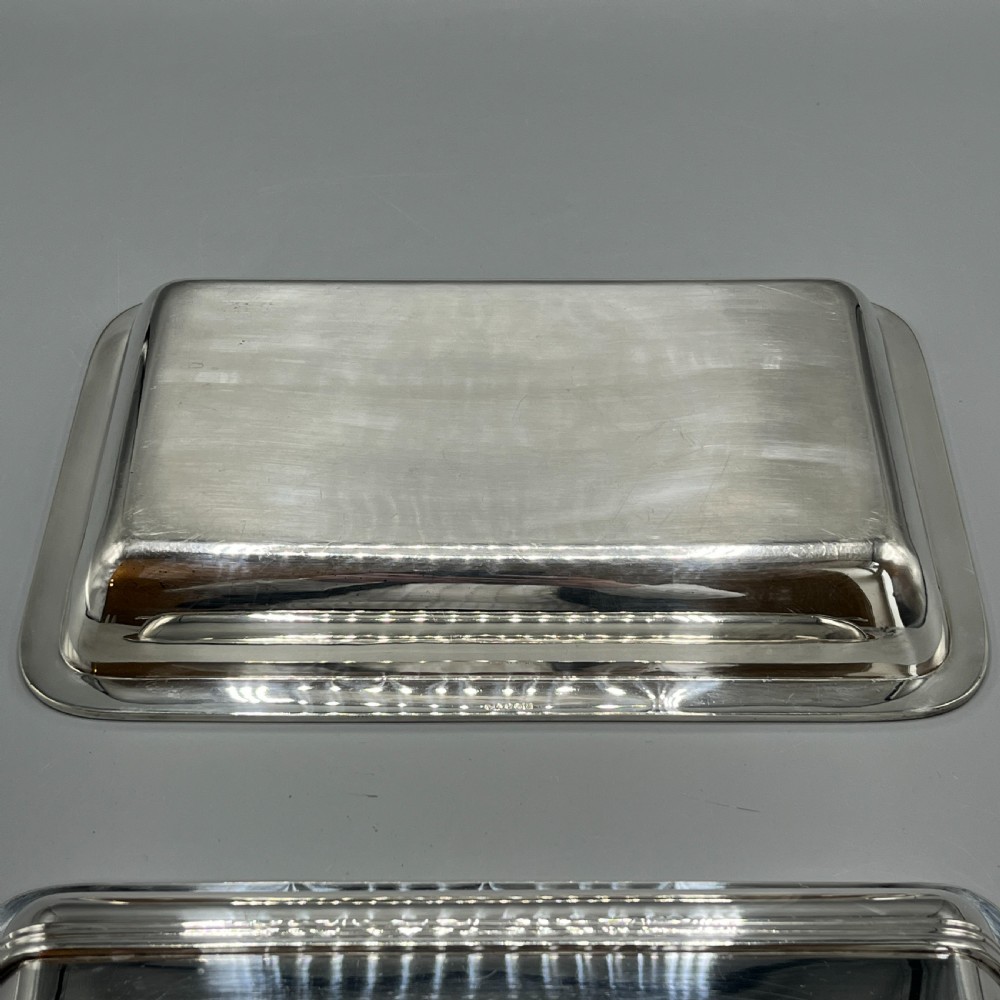 Art Deco Silver Plated Entrée Serving Dish By Elkington & Co View XII