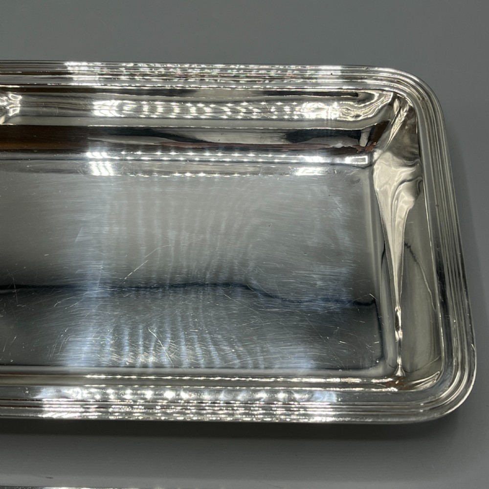Art Deco Silver Plated Entrée Serving Dish By Elkington & Co View XIII