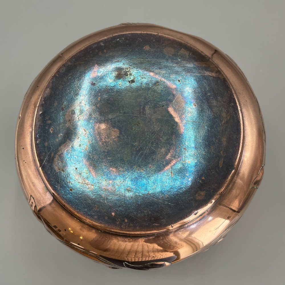 Art Nouveau Copper Indoor Planter /  Jardiniere View XII