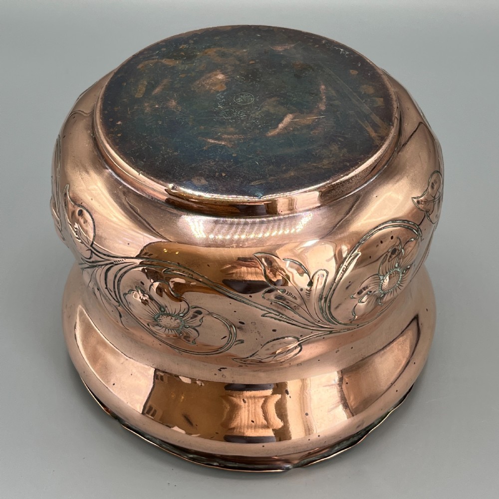 Art Nouveau Copper Indoor Planter /  Jardiniere View XV
