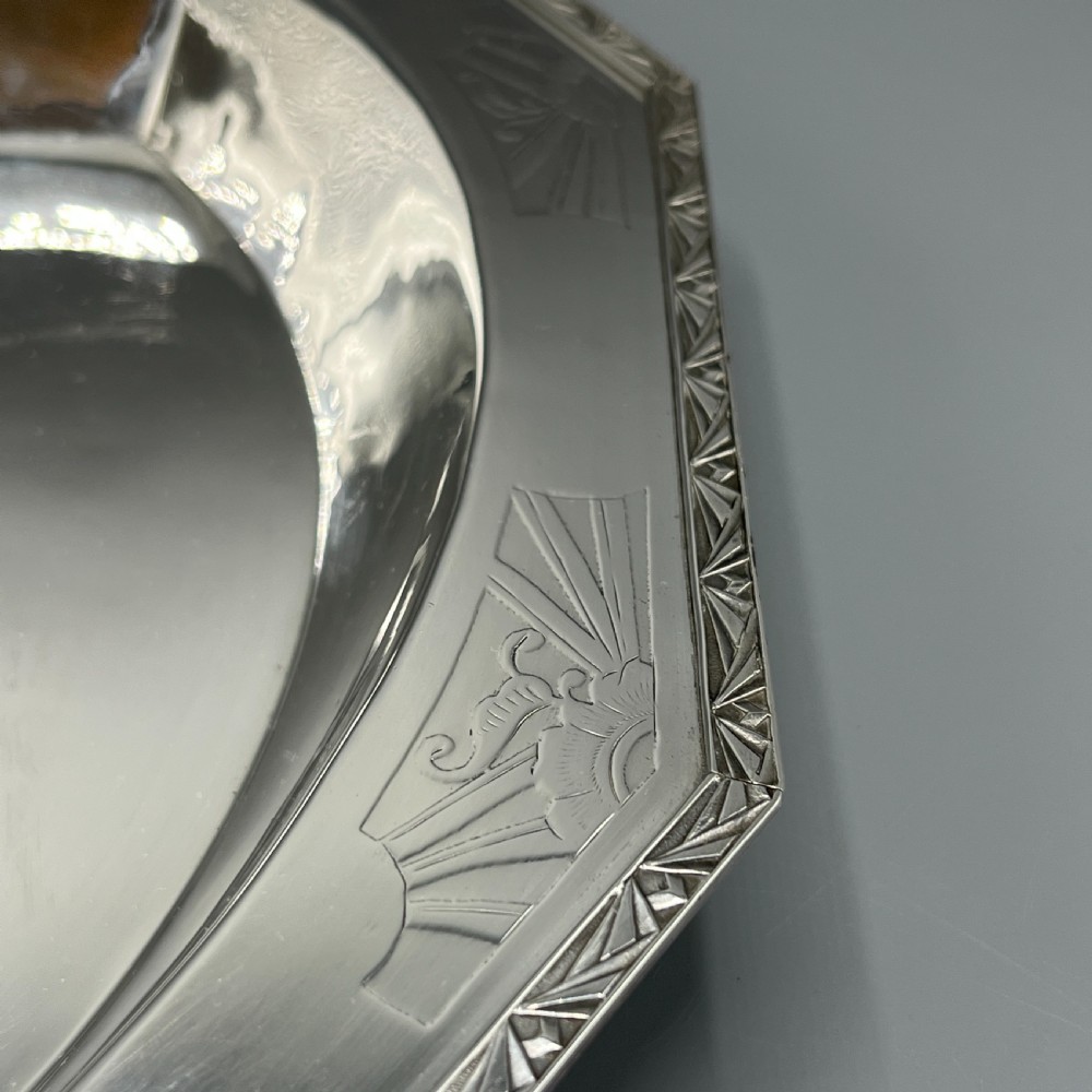 French Art Deco Silver Plated Bread Basket / Fruit Bowl / Serving Dish c.1930 View VII