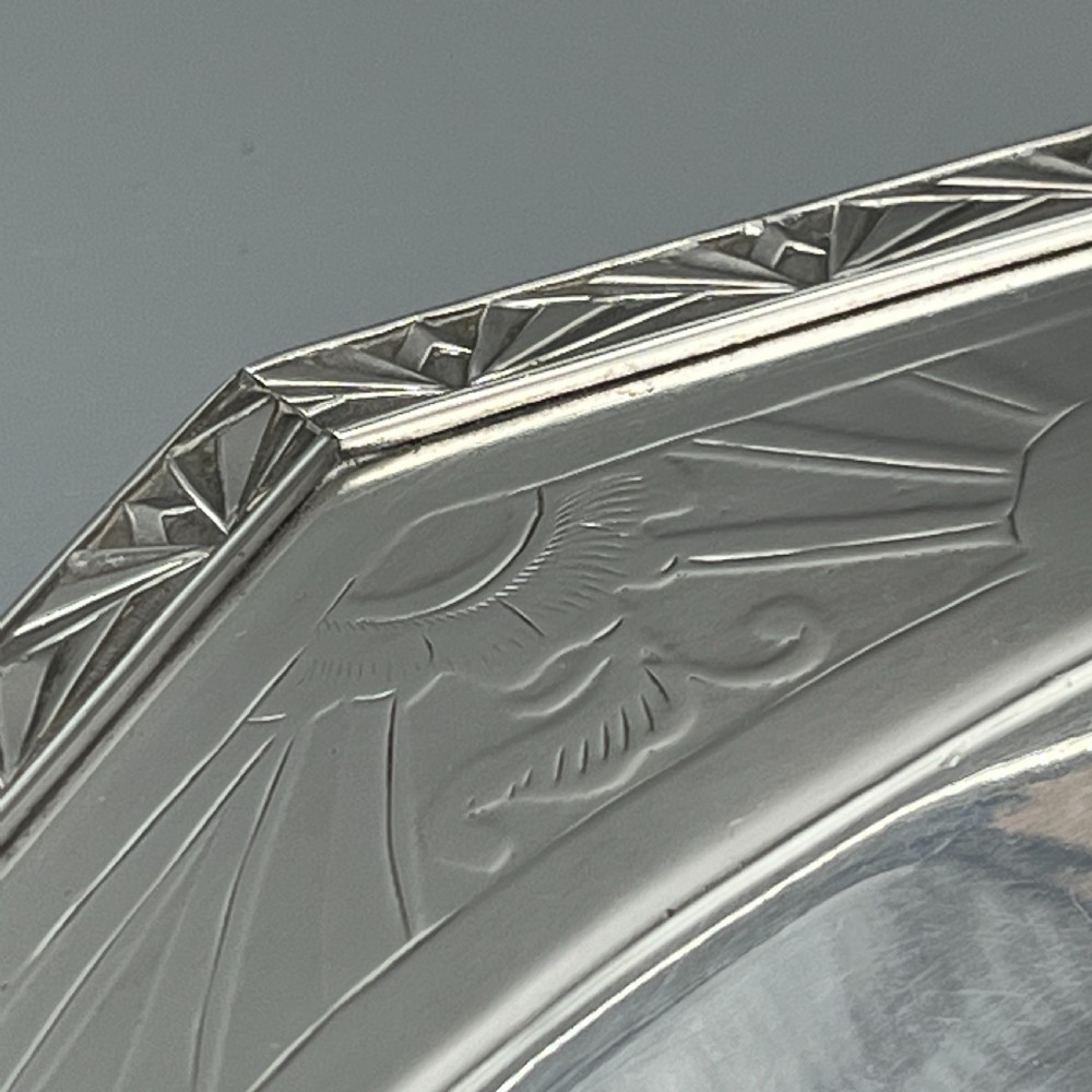 French Art Deco Silver Plated Bread Basket / Fruit Bowl / Serving Dish c.1930 View IX
