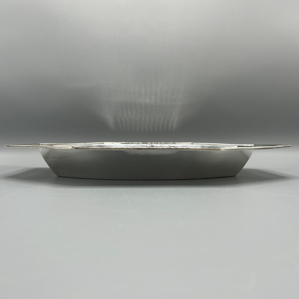 French Art Deco Silver Plated Bread Basket / Fruit Bowl / Serving Dish c.1930 View XIII