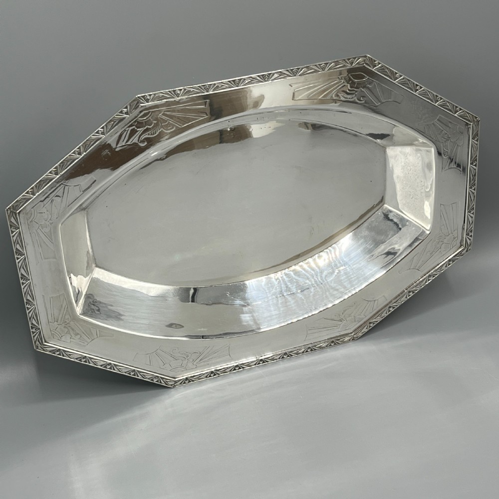 French Art Deco Silver Plated Bread Basket / Fruit Bowl / Serving Dish c.1930 View XVI