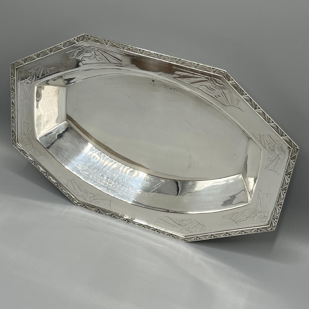 French Art Deco Silver Plated Bread Basket / Fruit Bowl / Serving Dish c.1930 View XVII