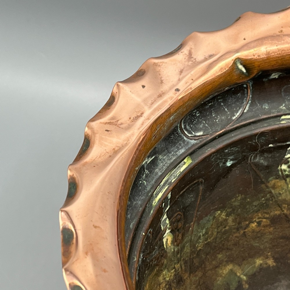 Art Nouveau Copper Indoor Planter / Jardiniere View IX