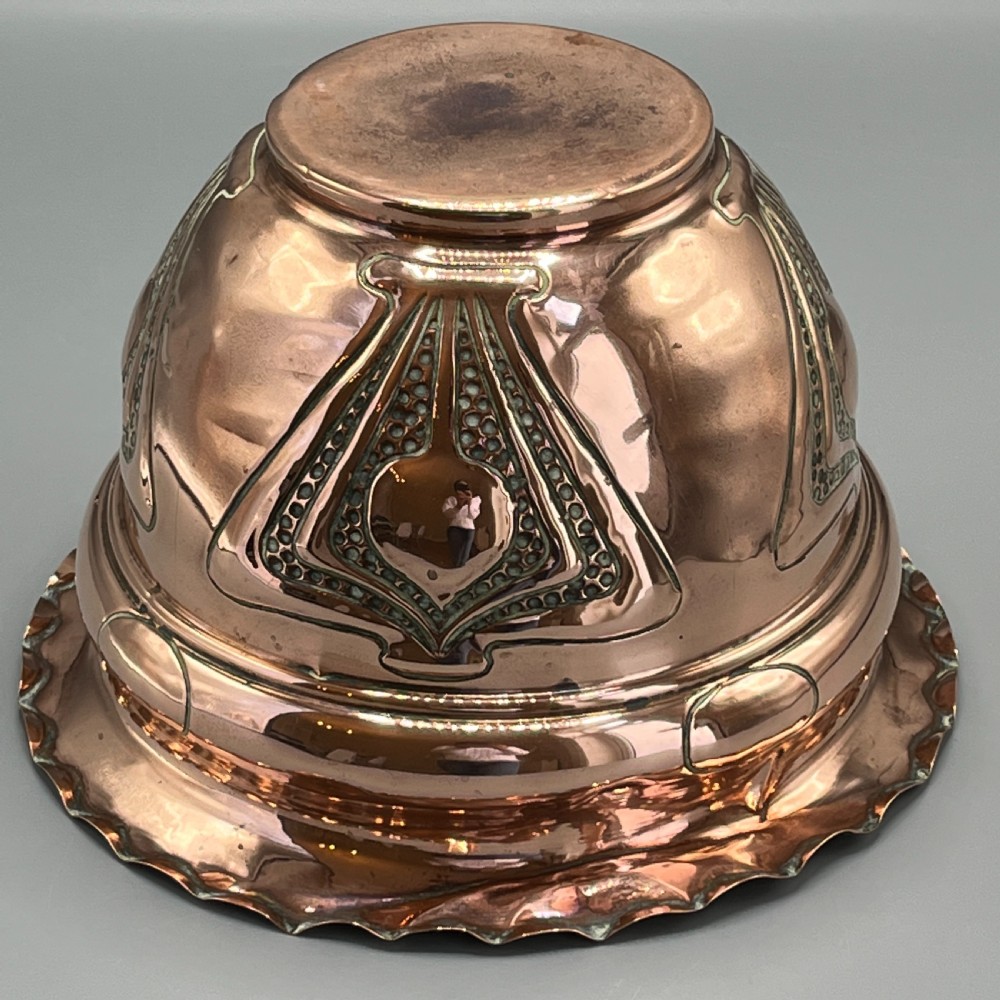 Art Nouveau Copper Indoor Planter / Jardiniere View XII