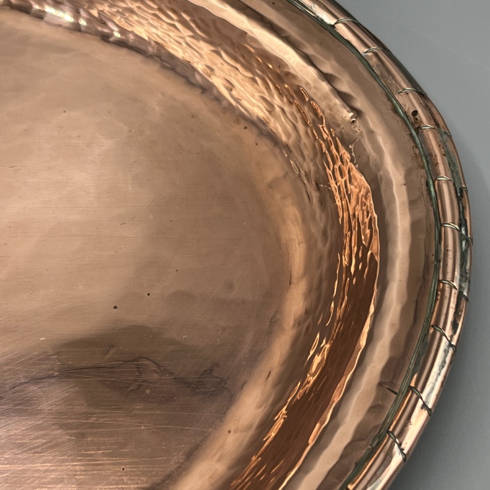 Arts & Crafts Solid Copper Tray by Hugh Wallis View XIII