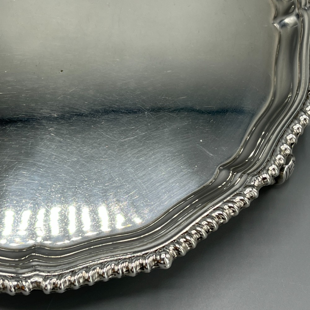 Antique Silver Plated Salver by Garrard & Co View XI