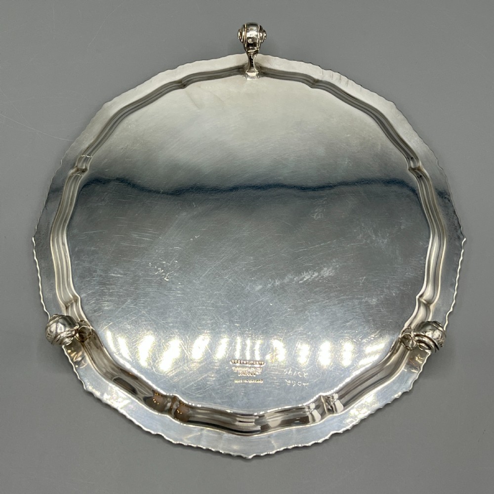 Antique Silver Plated Salver by Garrard & Co View XII