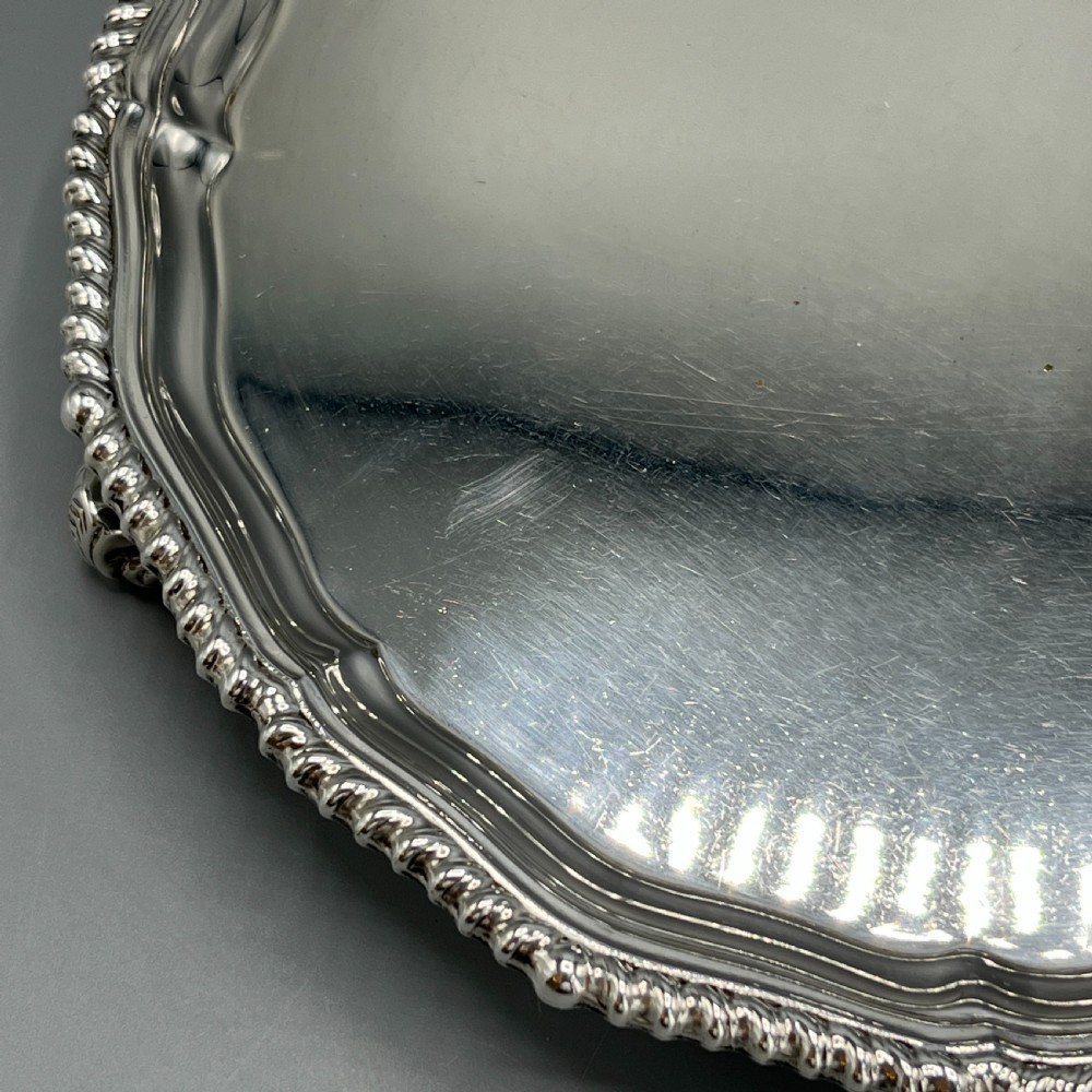 Antique Silver Plated Salver by Garrard & Co View XIV