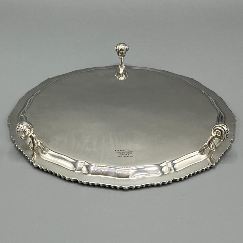 Antique Silver Plated Salver by Garrard & Co View XV