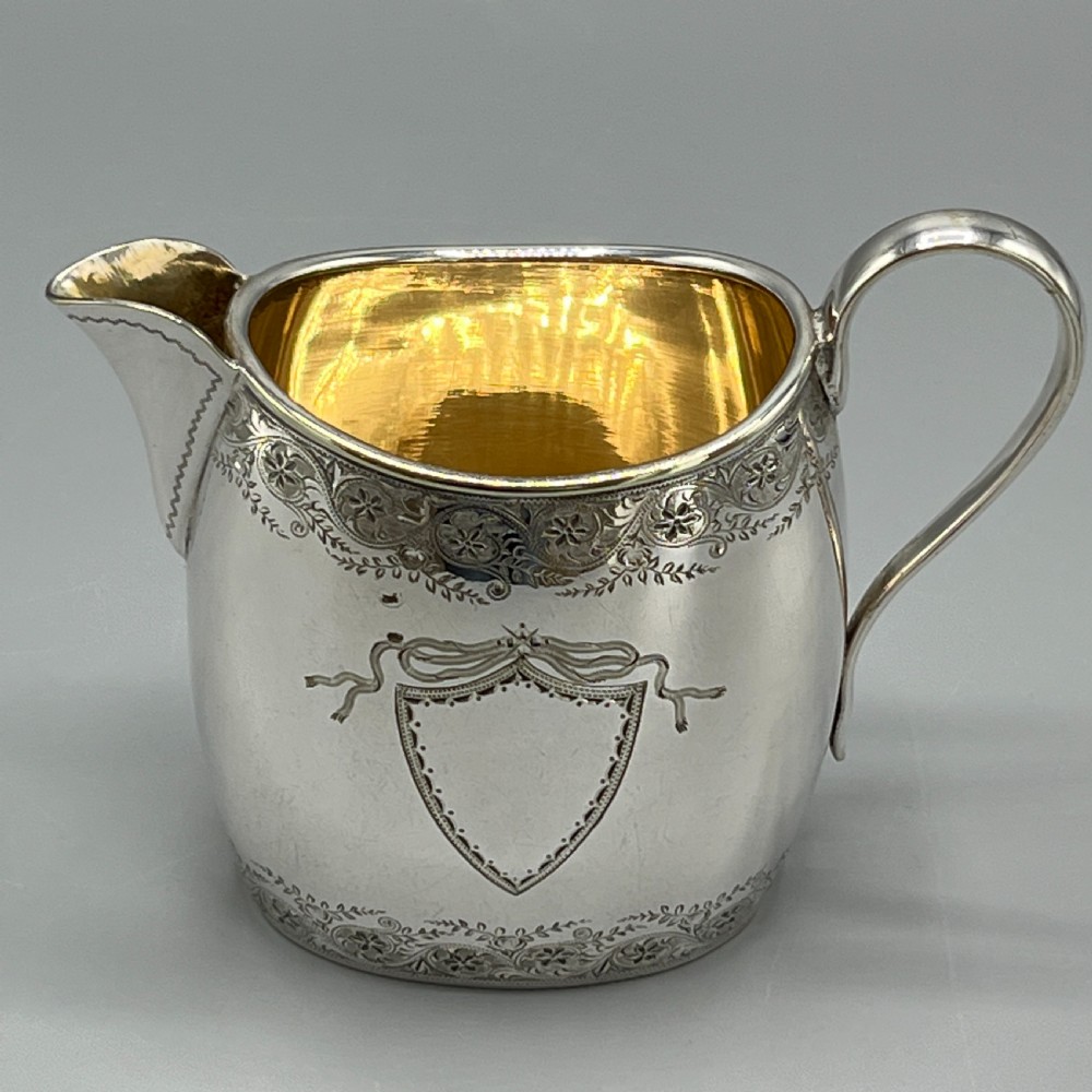 Antique Silver Plated Coffee Pot, Sugar Bowl & Creamer Jug Set View XVIII