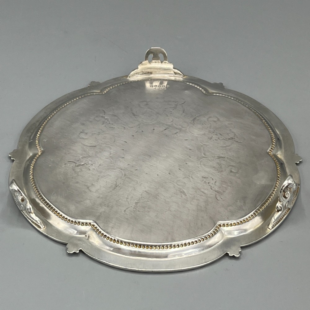 Victorian Silver Plated Footed Waiter Salver Tray By Philip Ashberry & Sons View XIII