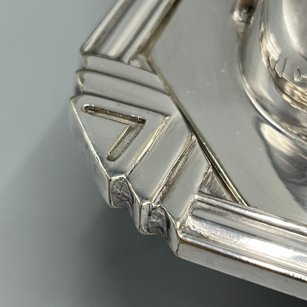 Art Deco Silver Plated Entree Serving Dish By WALKER & HALL View VIII