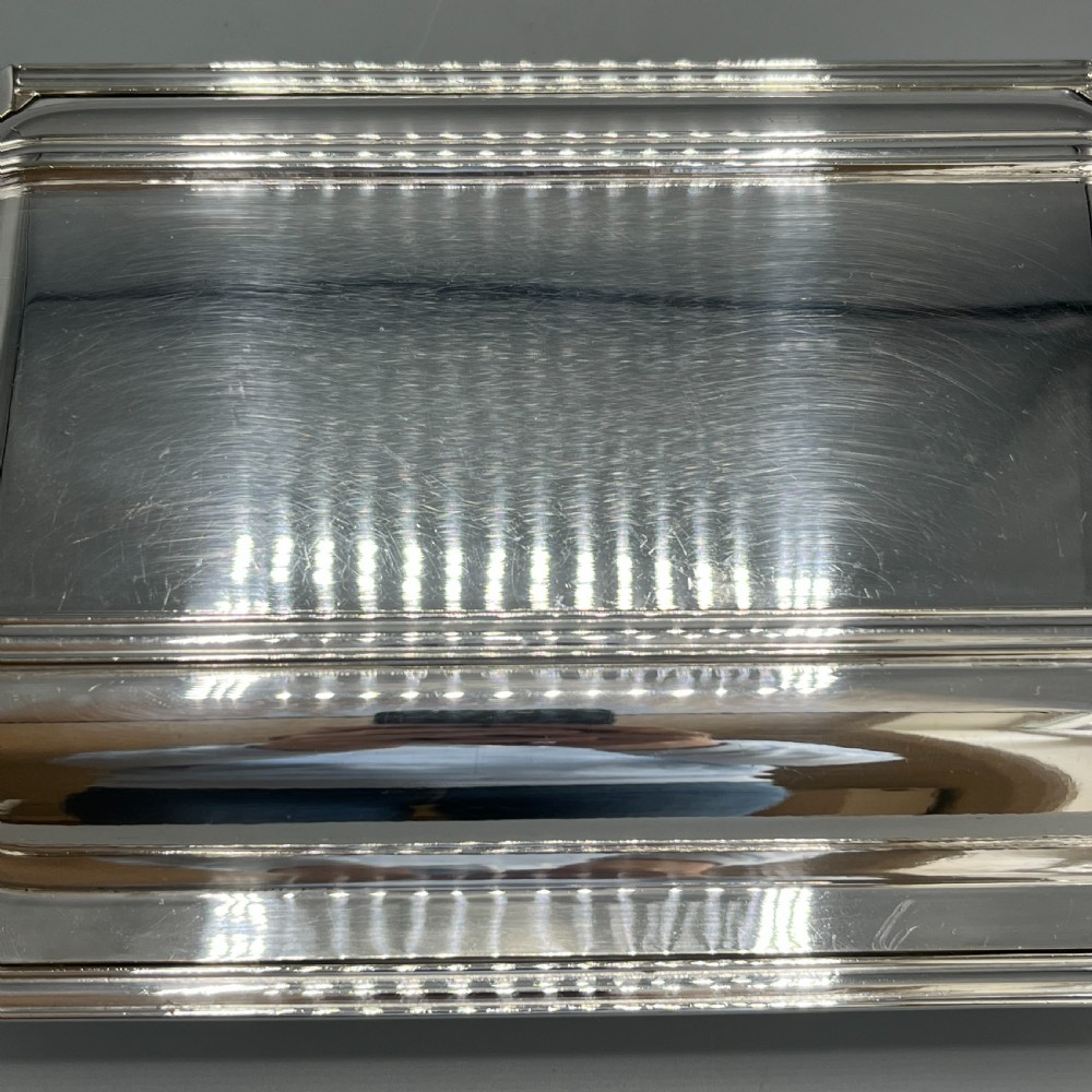 Art Deco Silver Plated Entree Serving Dish By WALKER & HALL View X