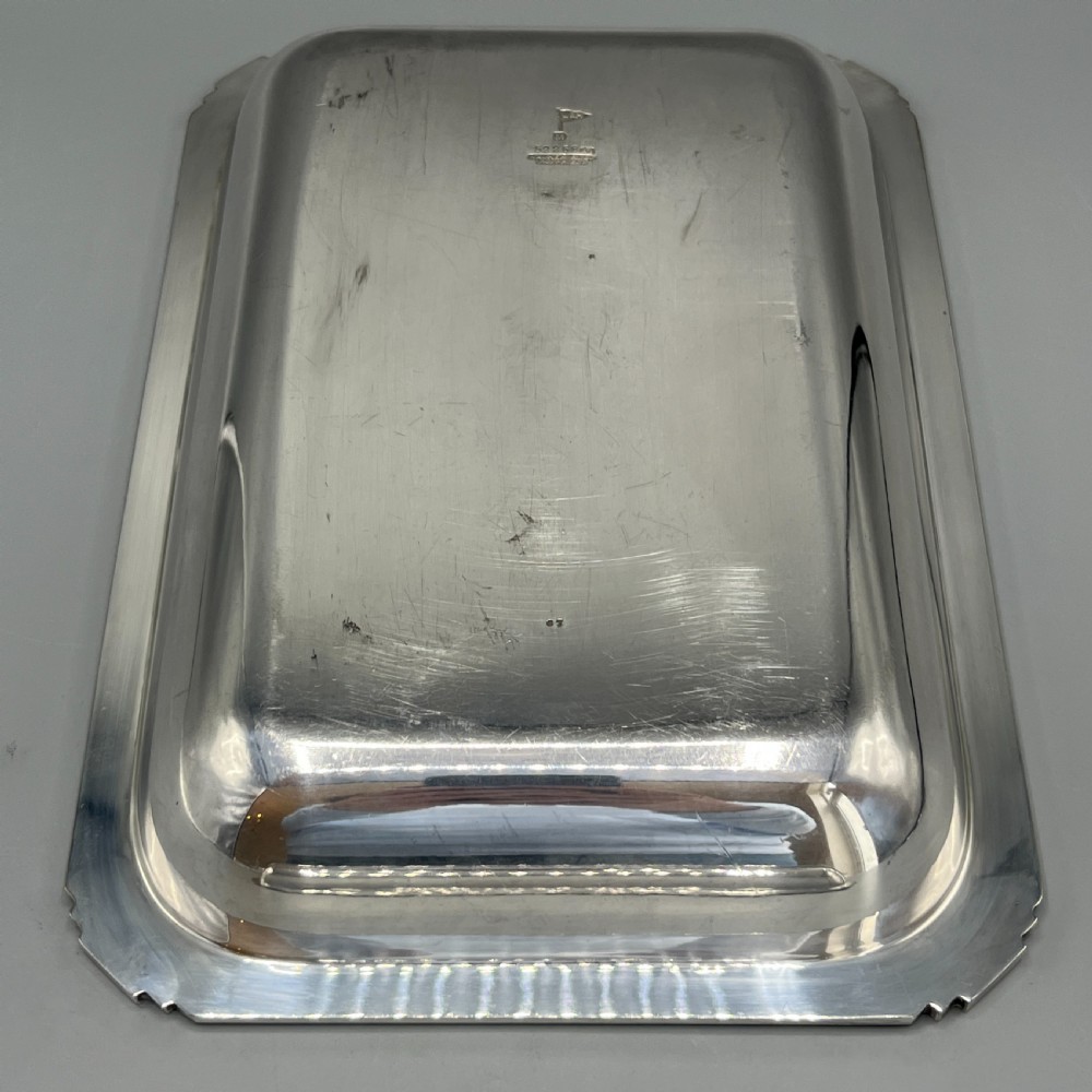 Art Deco Silver Plated Entree Serving Dish By WALKER & HALL View XIV