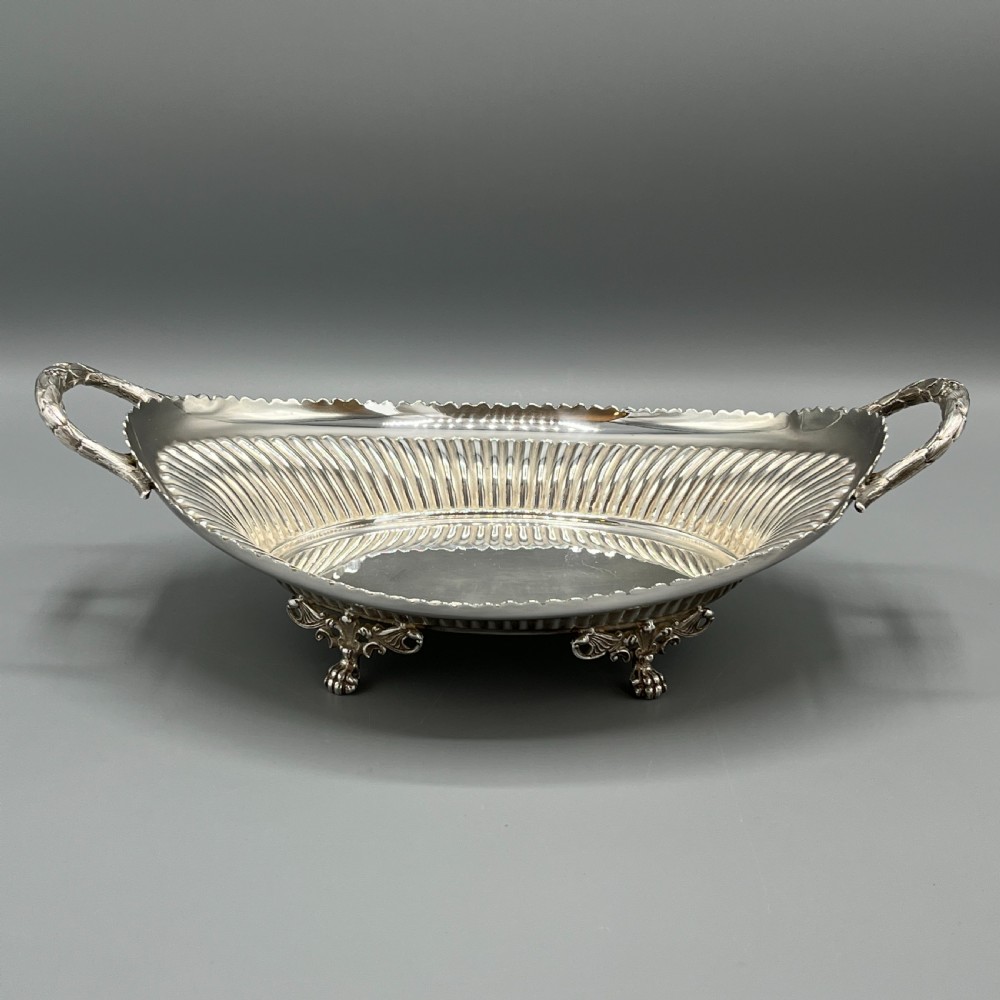 Victorian Silver Plated Bread Basket / Fruit Dish By Walker & Hall View IV