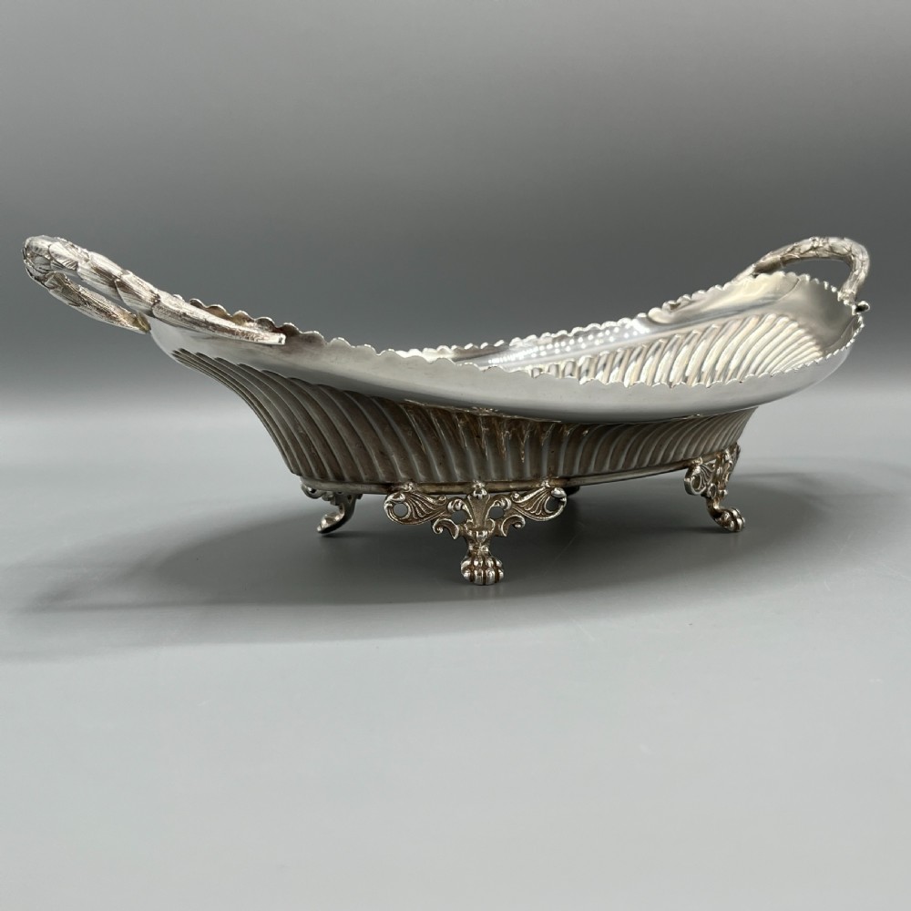 Victorian Silver Plated Bread Basket / Fruit Dish By Walker & Hall View VI