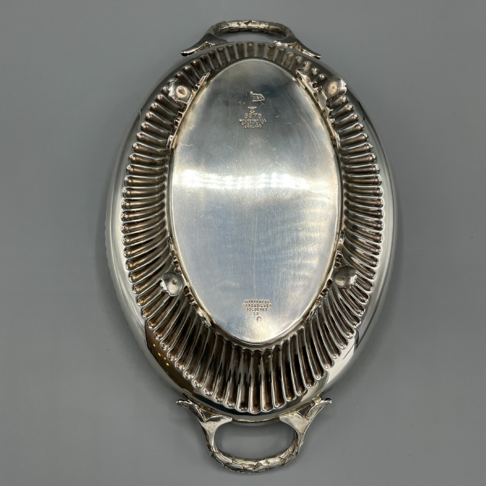 Victorian Silver Plated Bread Basket / Fruit Dish By Walker & Hall View XVIII
