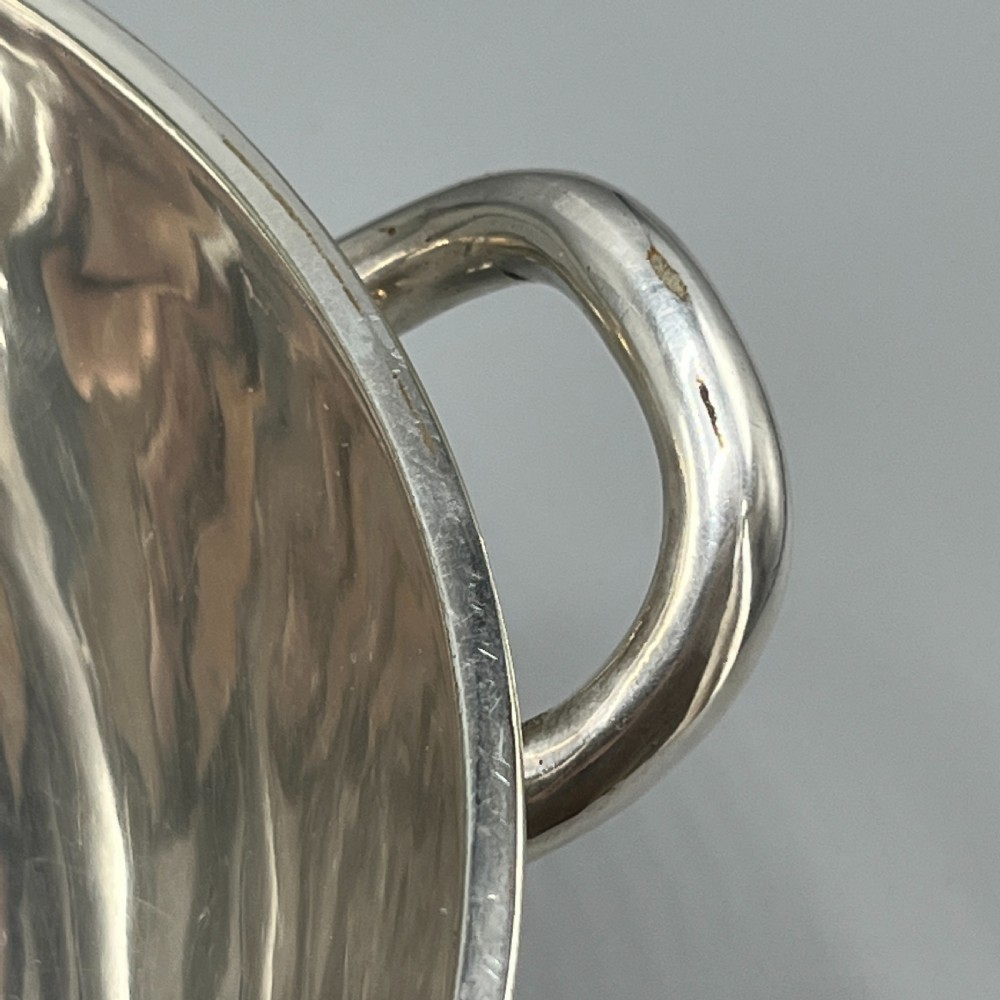 Antique Quality Silver Plated Pedestal Bowl with Twin Handles View IX