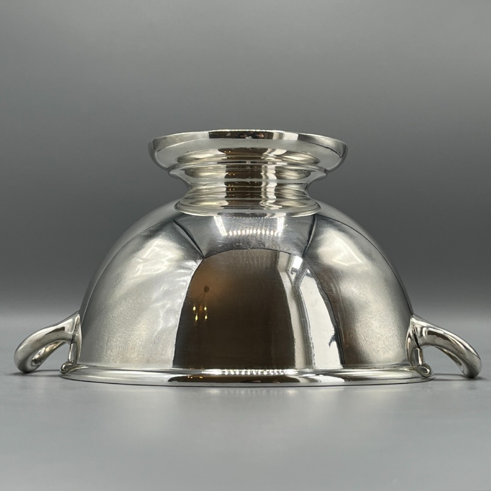 Antique Quality Silver Plated Pedestal Bowl with Twin Handles View XII