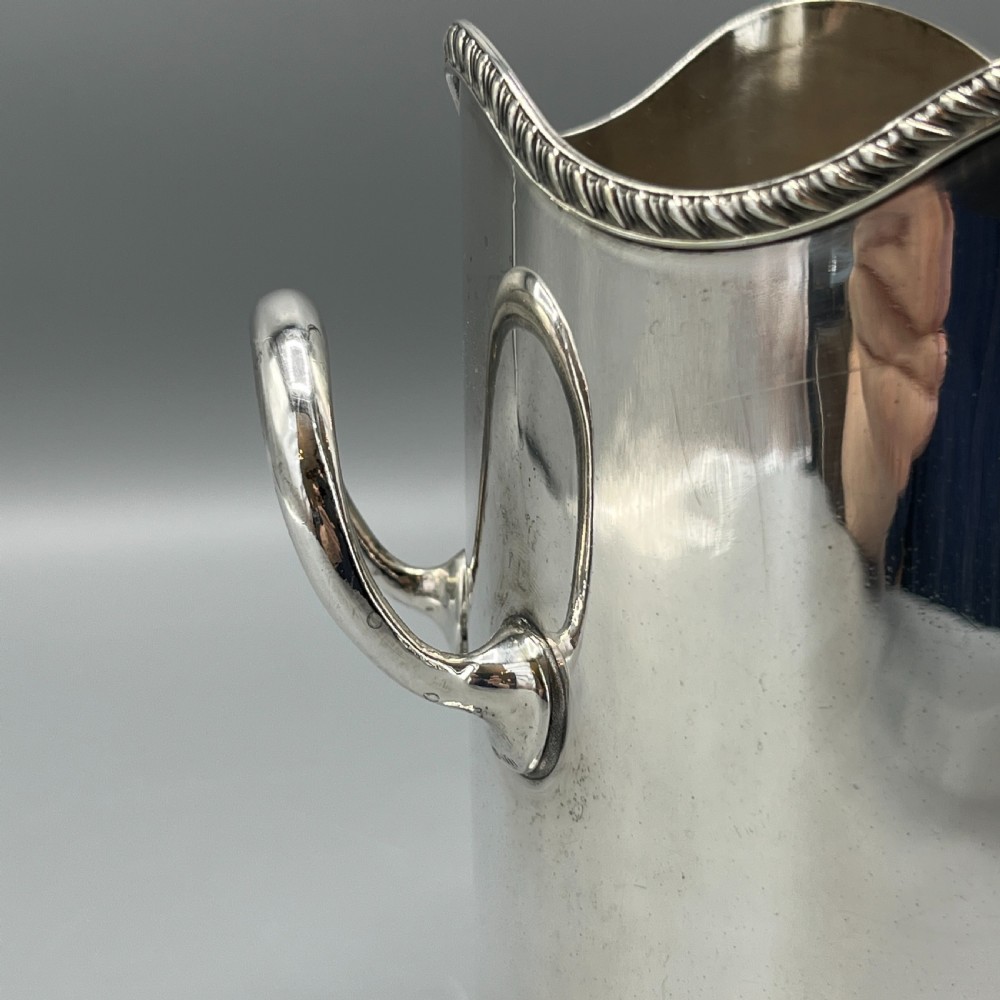 Antique English Silver Plated Wine Bottle Holder by George Bowen & Sons View IX