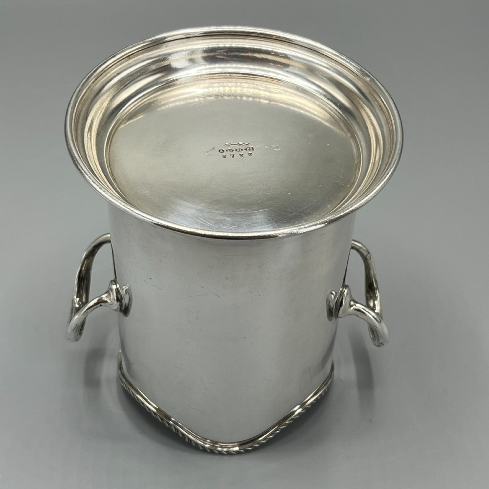 Antique English Silver Plated Wine Bottle Holder by George Bowen & Sons View XIII