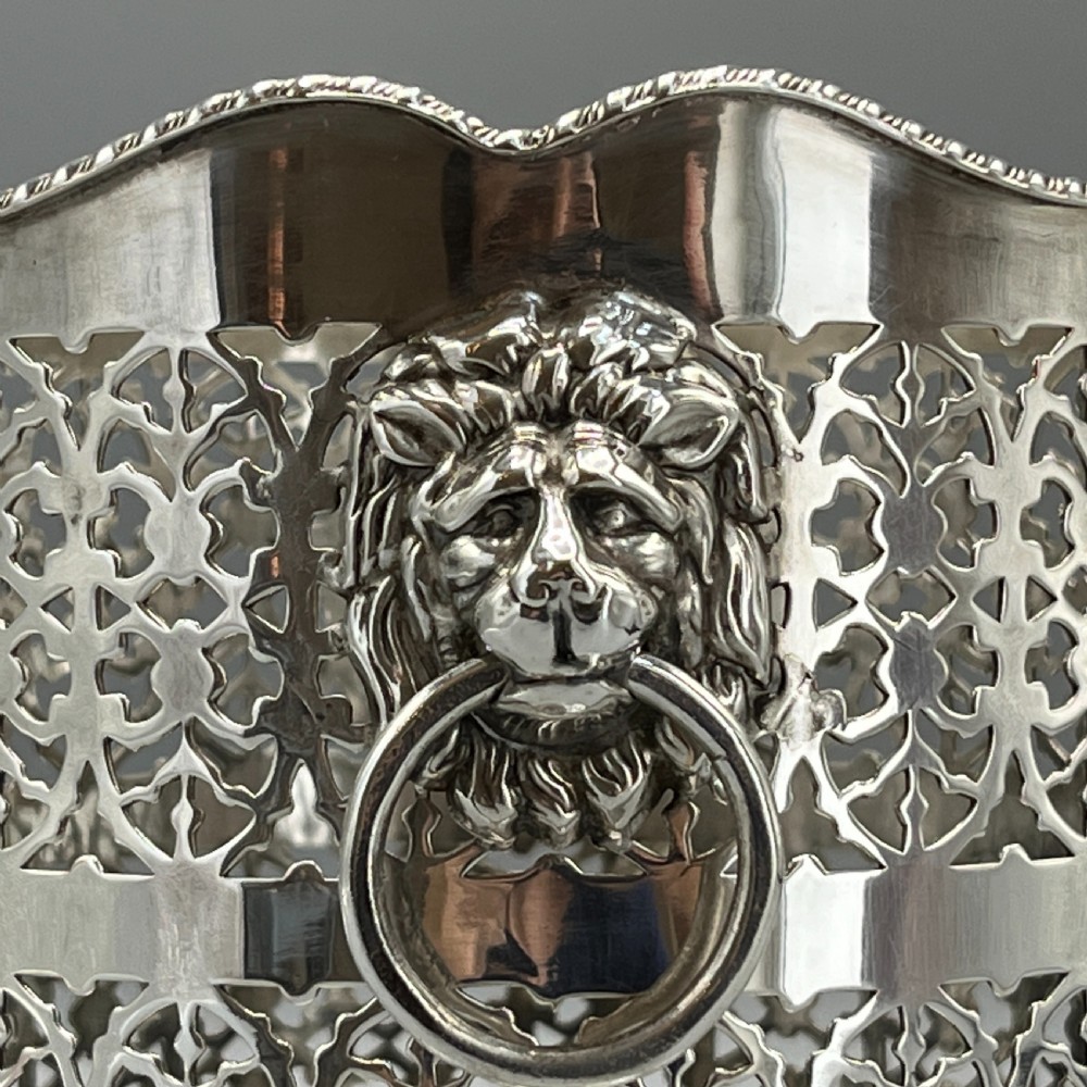 Silver Plated Pierced Wine Bottle Holder View VIII