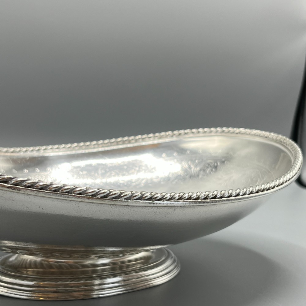 Edwardian Silver Plated Bread Basket / Fruit Bowl by Elkington & Co View VIII