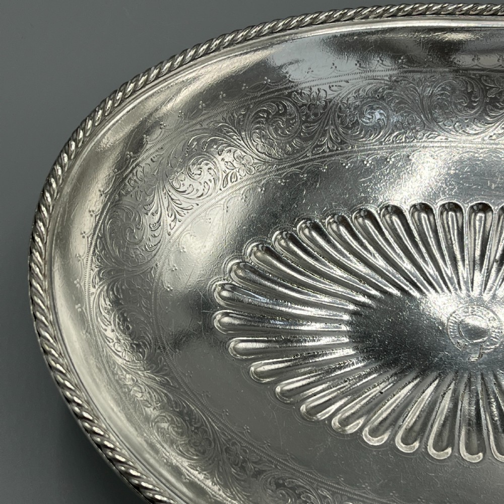 Edwardian Silver Plated Bread Basket / Fruit Bowl by Elkington & Co View X