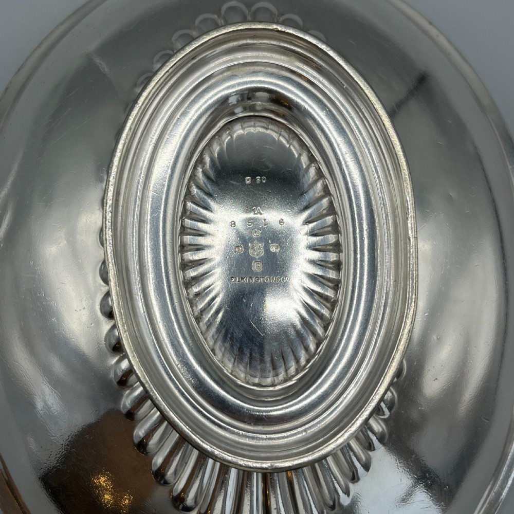 Edwardian Silver Plated Bread Basket / Fruit Bowl by Elkington & Co View XIV