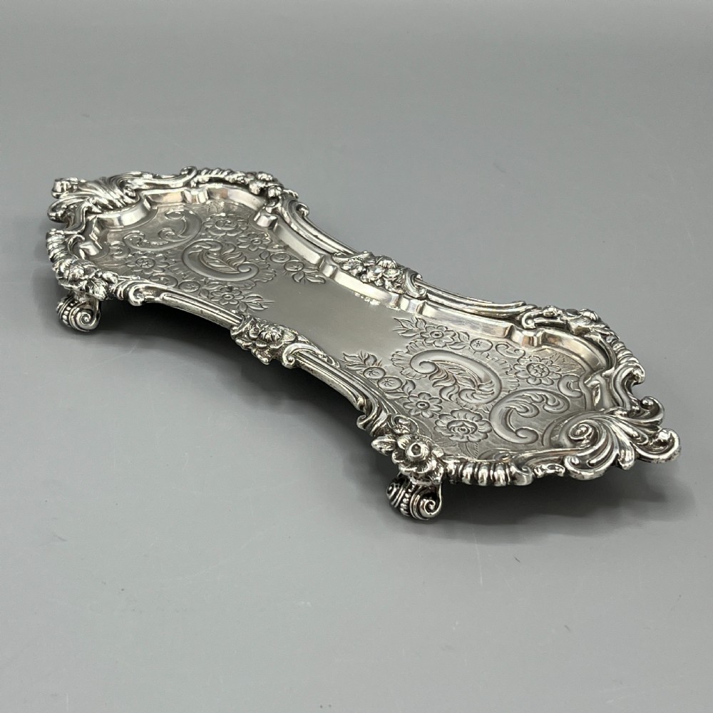 Antique Victorian Silver Plated Pen Tray