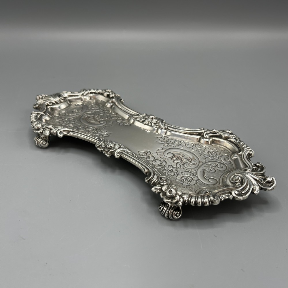 Antique Victorian Silver Plated Pen Tray View II