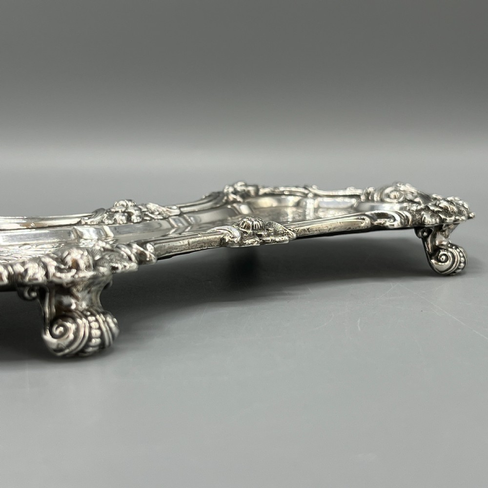 Antique Victorian Silver Plated Pen Tray View VII